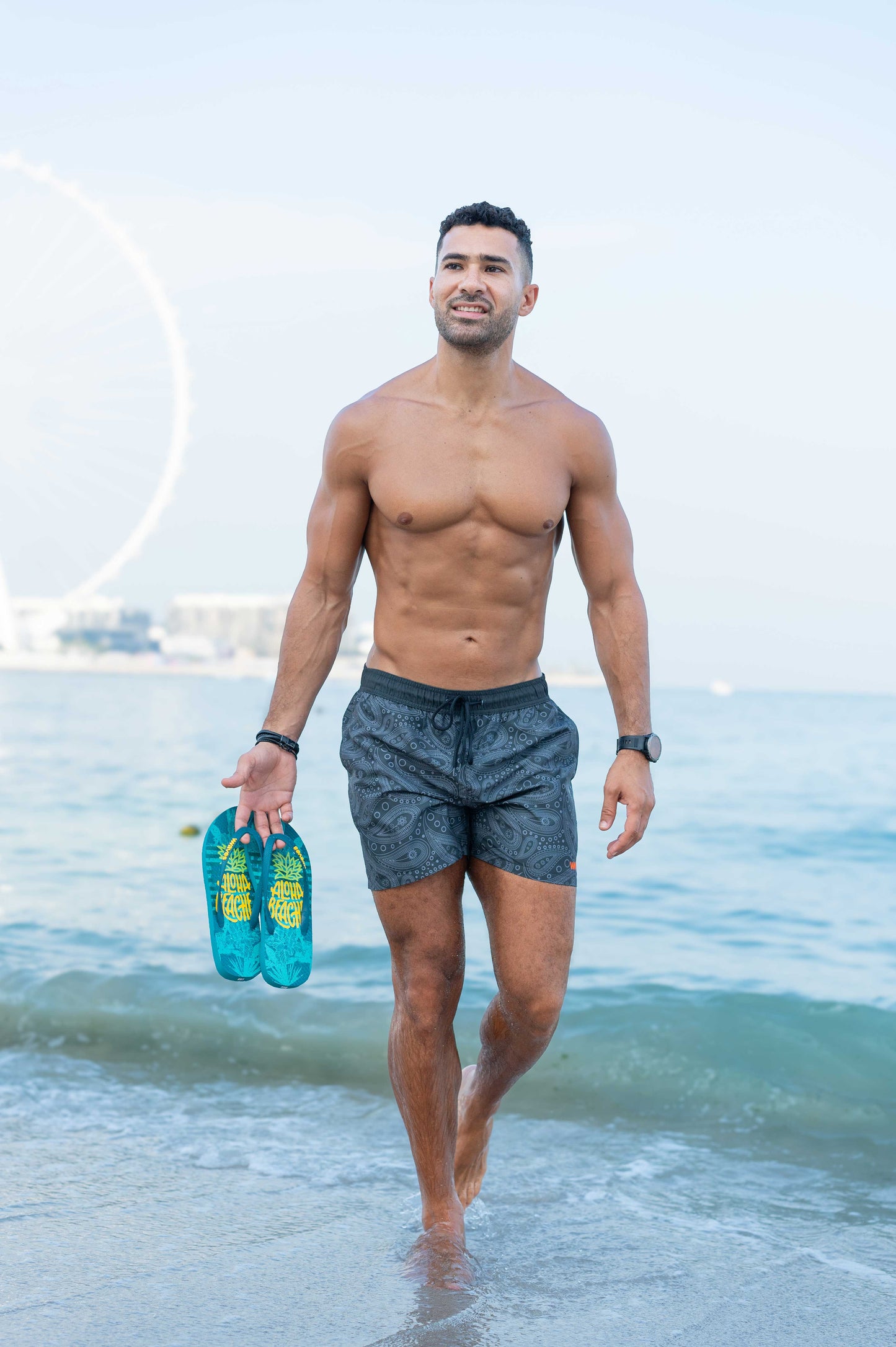 Top Deep teal Printed (Men)