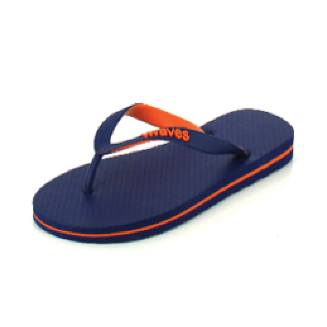 Classic navy orange flipflops (Men)
