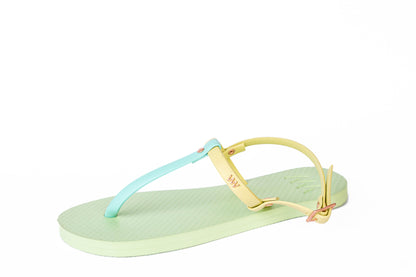 Strappy mint sandal