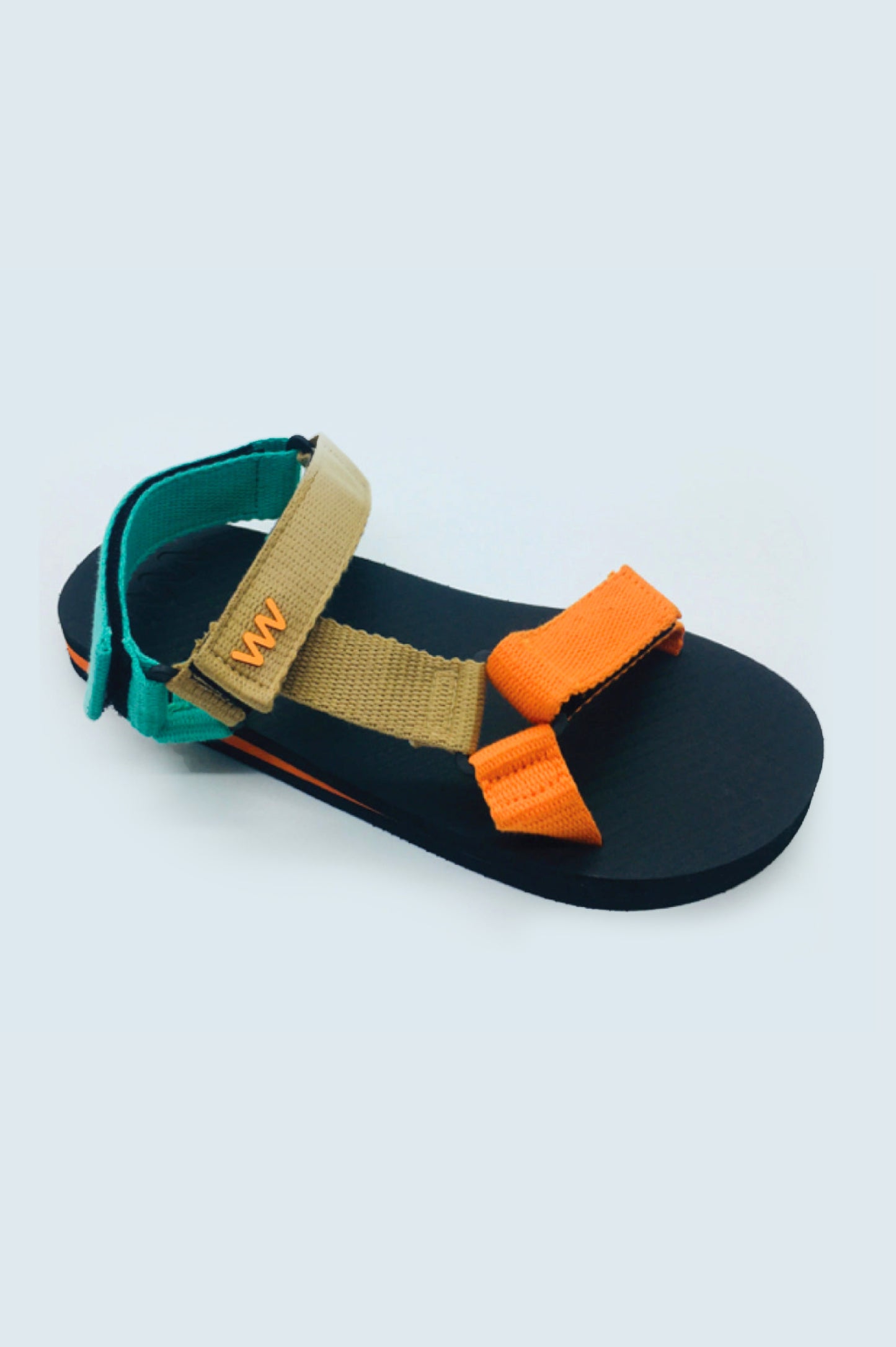 Men black Orange sandal